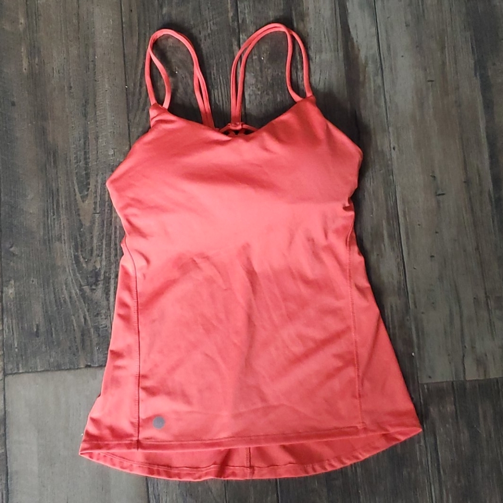 QueenieKe Woven Strappy Back Sport Athletic Tank